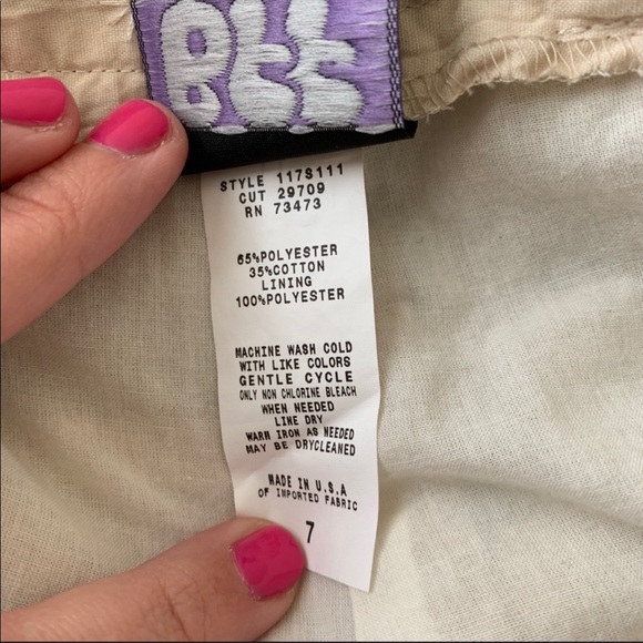 🍏 BFF off white / cream tie waist shorts - Picture 6 of 6